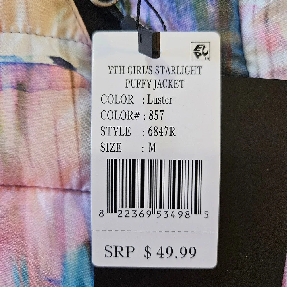 Boulder Gear Youth Girls size medium‎ Starlight Puffy winter Jacket hooded warm